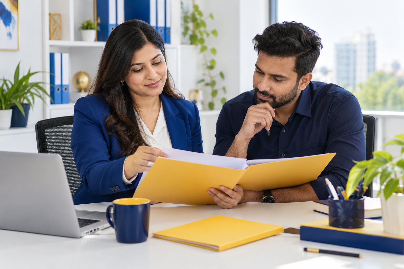 Illustrative employee background and candidate review